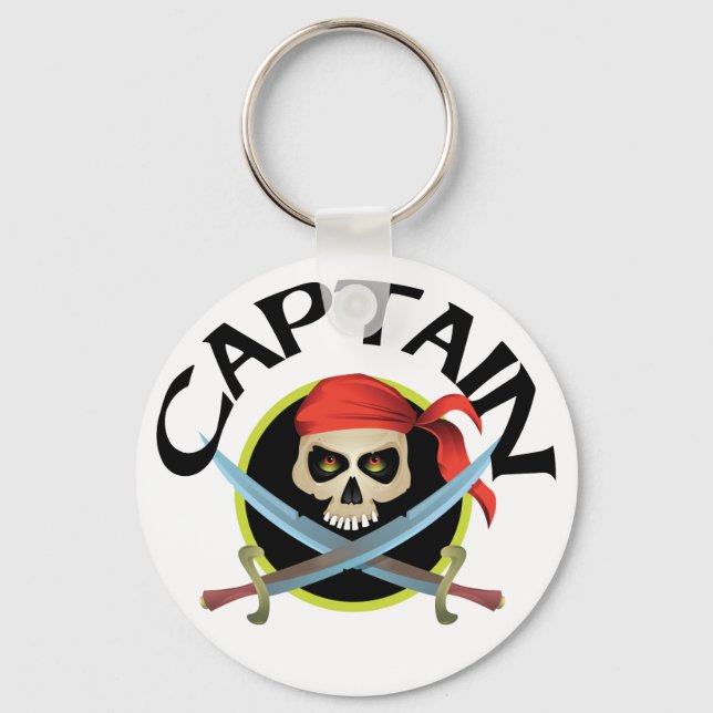 3D Captain Keychain (Front)