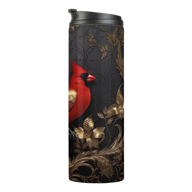 3d Cardinal art Thermal Tumbler (Rotated Right)