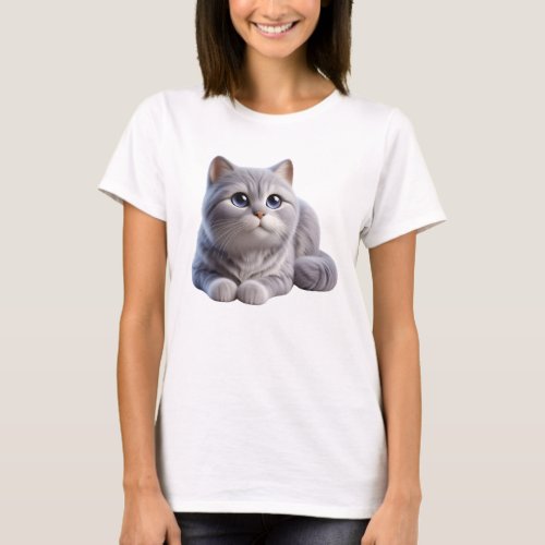 3D Cat T_Shirt