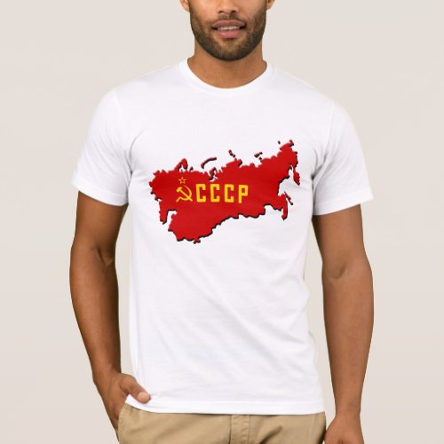 3D CCCP Map T_Shirt