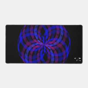 3D Center Flower Petal Geometric Gaming Mouse Pad