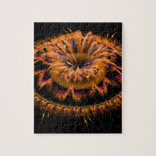 3d Chakra Mandala Jigsaw Puzzle