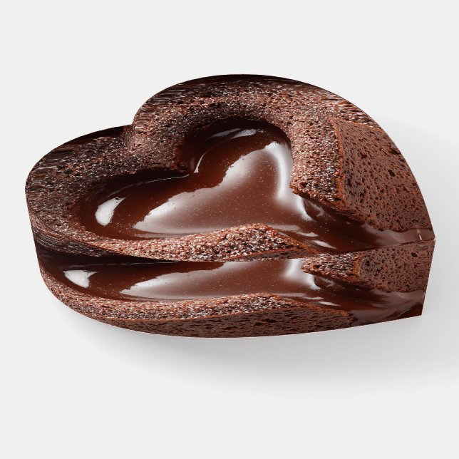 3D Chocolate Cake  Paperweight (Angled)