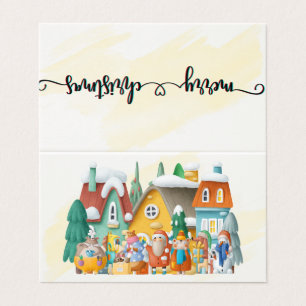 3D Christmas Greeting Business Card