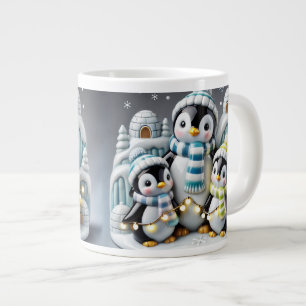 3D Christmas Mug Christmas Penguin