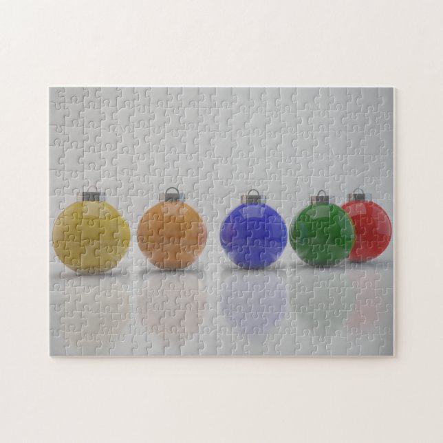 3D Christmas Ornaments Jigsaw Puzzle (Horizontal)