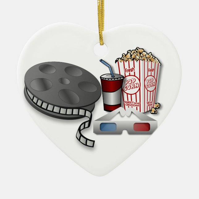 3D Cinema Ceramic Ornament (Front)