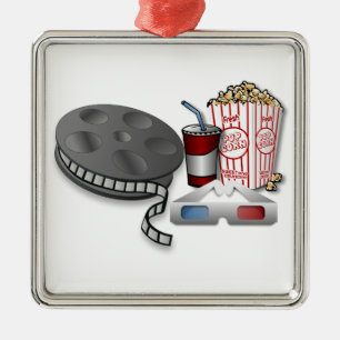 3D Cinema Metal Ornament