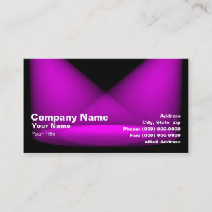 3D Colored Spotlights (Purple) Business Card