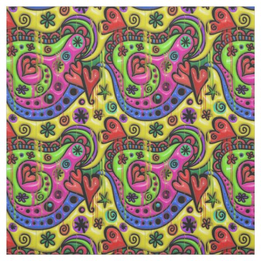 3D colorfull patterns Fabric