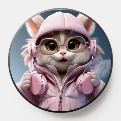 3d COOL KITTY Popsocket