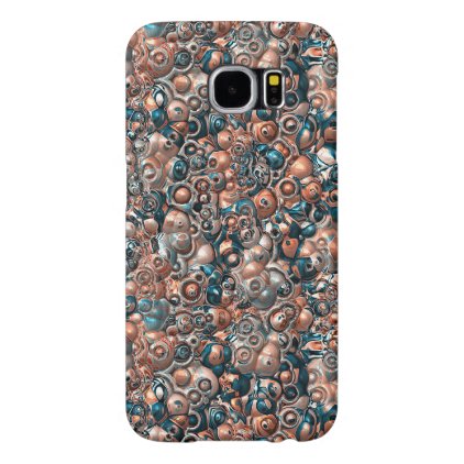 3D Copper And Blue Abstract Samsung Galaxy S6 Case