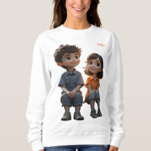 3D Couple print t_shirt  Sweatshirt