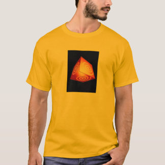 3D Cube with Pinwheel Design T-Shirt