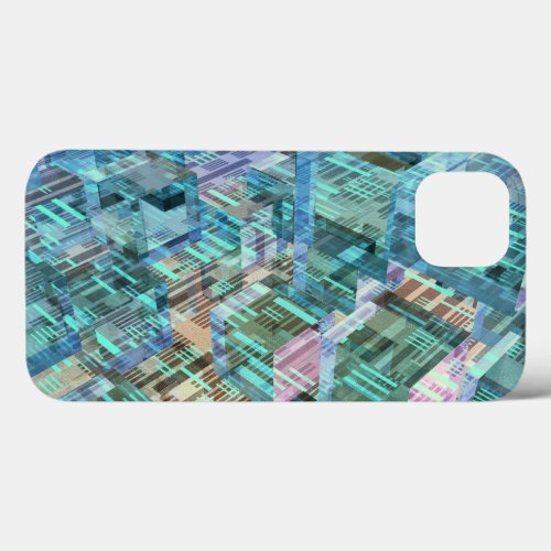 3D Cubes of Data iPhone 13 Case