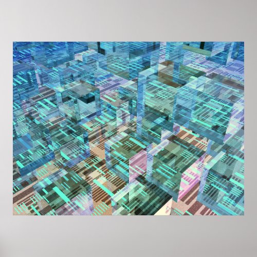 3D Cubes of Data Poster