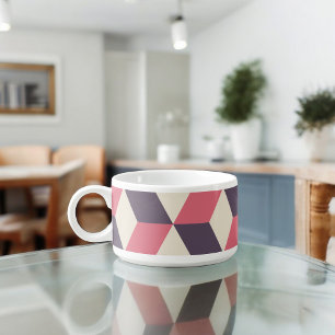 3d Cubes Pattern Bowl