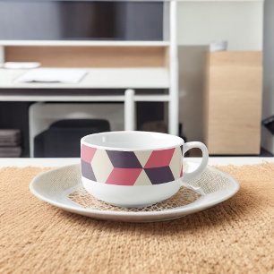 3d Cubes Pattern Soup Mug