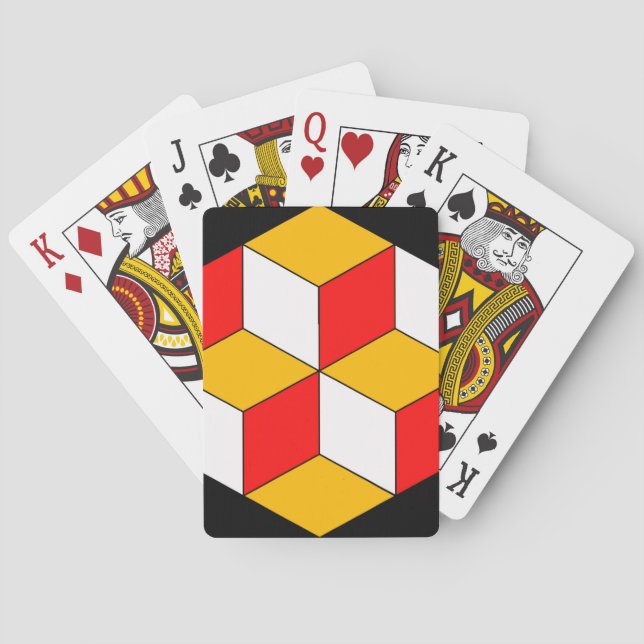 3d cubes poker cards (Back)