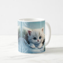 3D Cute Cat Coffee Mug Wrap - High-Quality 
