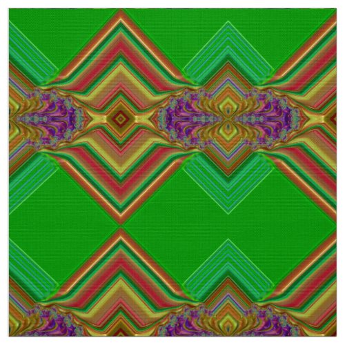 3D CUTE Green Red Brown Purple Yellow  Fabric