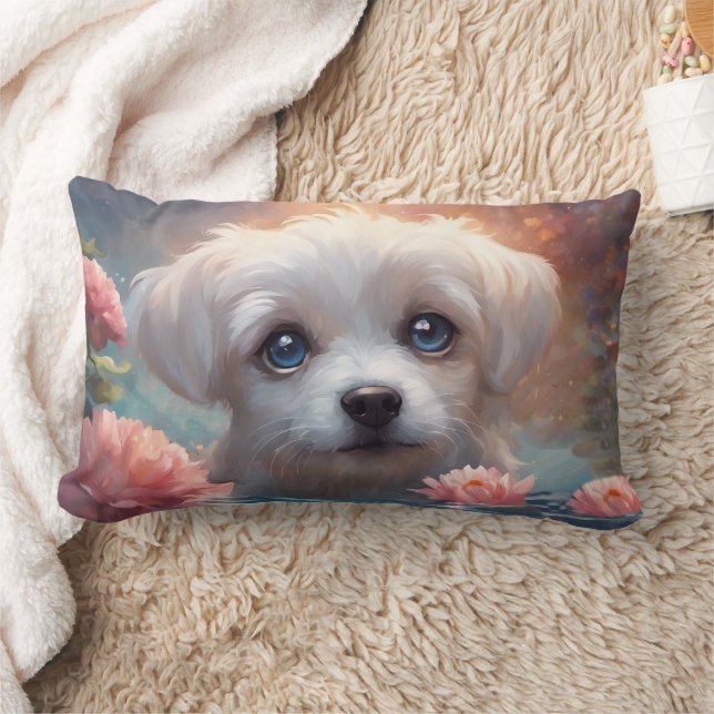 3D Cute Puppy - Lumbar Pillow (Blanket)