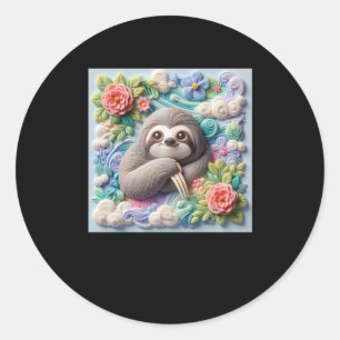 3d Cute Sloth Sticker