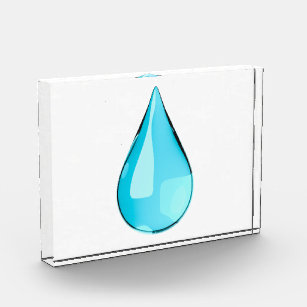 3D cute water drop Acrylic Award