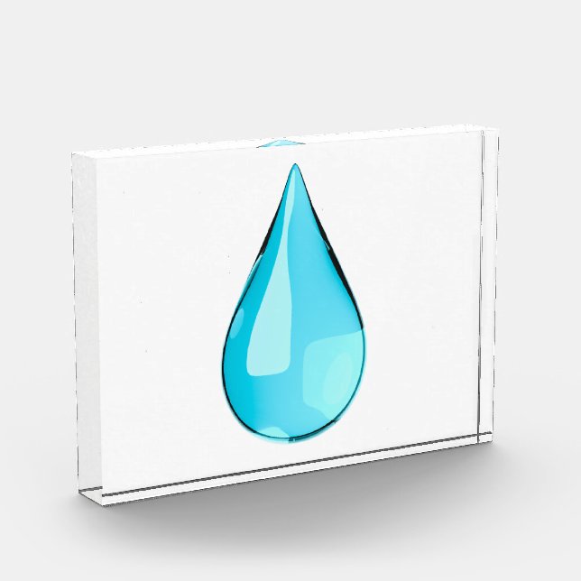 3D cute water drop Acrylic Award (Left)