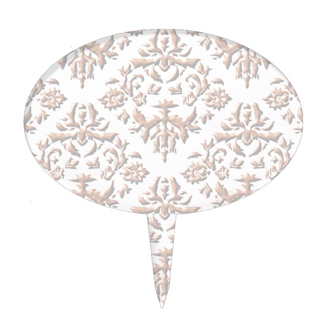 3D Damasks Cake Topper (Front)