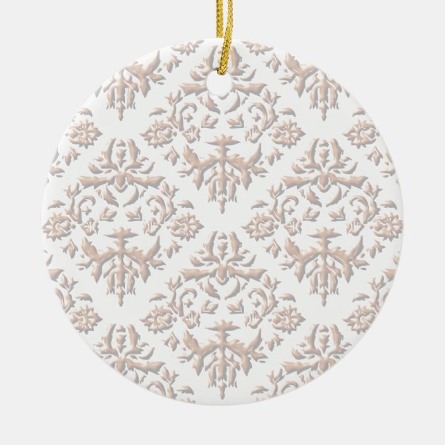 3D Damasks Ceramic Ornament (Front)