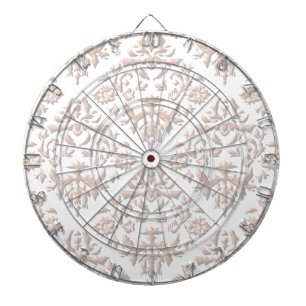 3D Damasks Dartboard With Darts