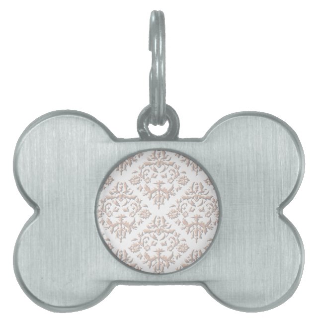 3D Damasks Pet Name Tag (Front)