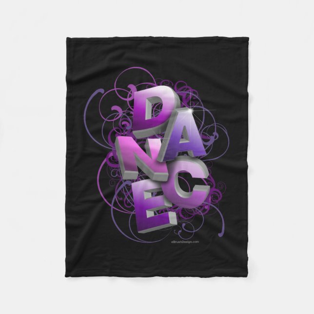 3D Dance (Summer) Fleece Blanket (Front)