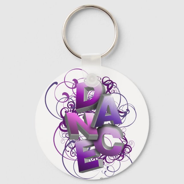 3D Dance (Summer) Keychain (Front)