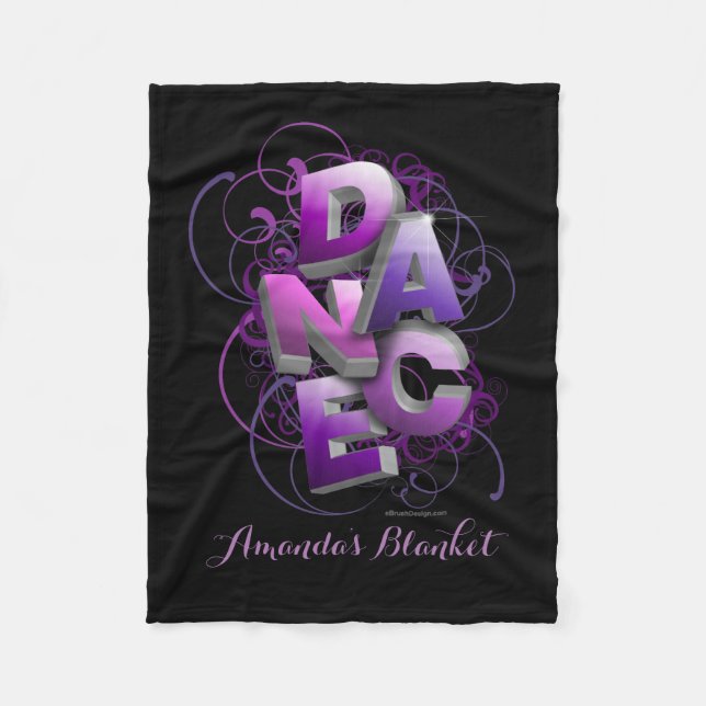 3D Dance (Summer | Personalized) Fleece Blanket (Front)