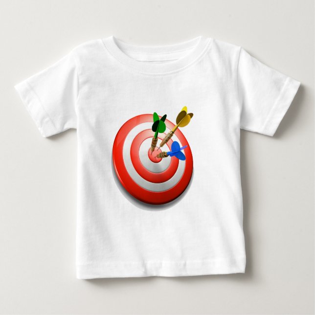 3D Darts BullsEYE Baby TShirt (Front)