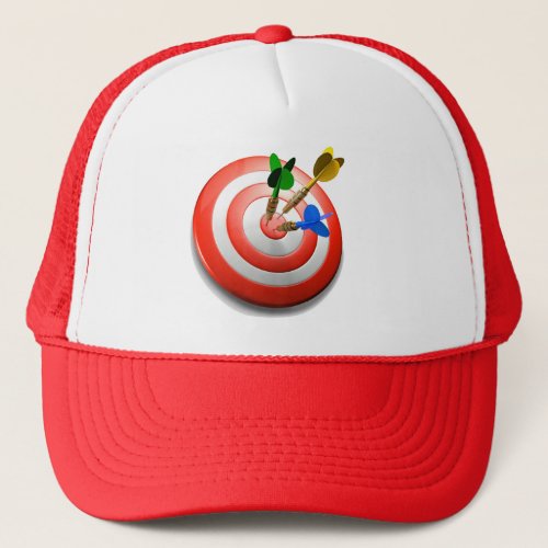 3D Darts BullsEYE BallCap Trucker Hat