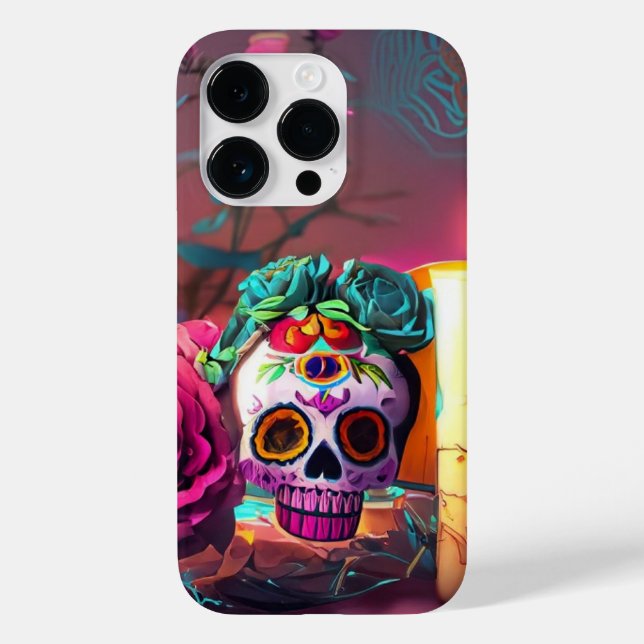 3D Day of the Dead Case-Mate iPhone Case (Back)