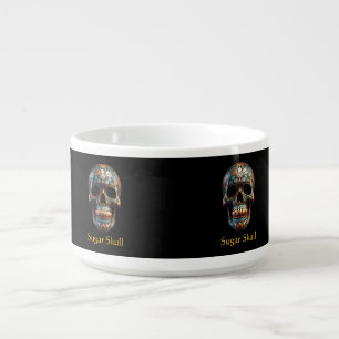 3D Day of the Dead skull, custom Bowl