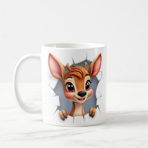 3d deer wrap mug, 3d mug design
