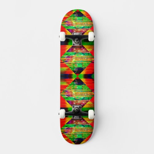 3D Diamond Effect Skateboard