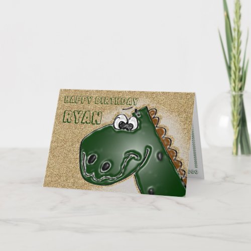 3D Dinosaur Birthday Card