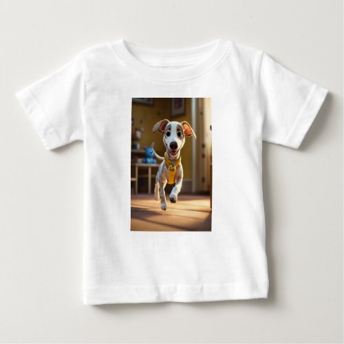 3D Dog Baby T_Shirt