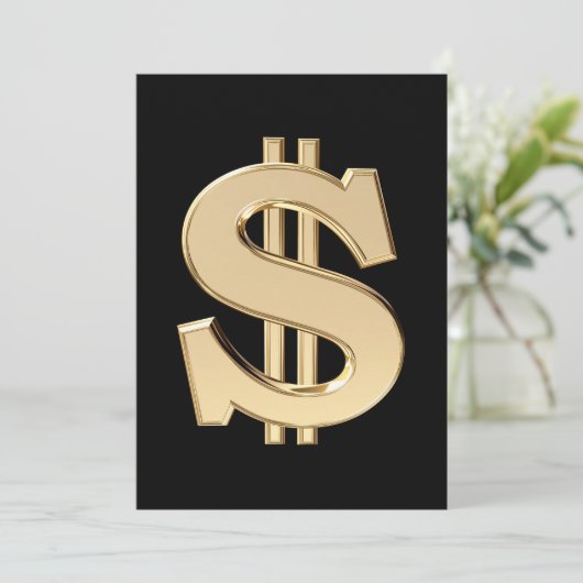 3D dollar sign (Standing Front)