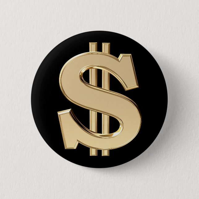 3D dollar sign Button (Front)