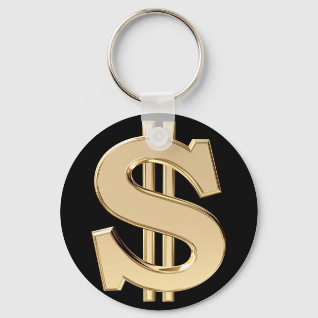 3D dollar sign Keychain (Front)