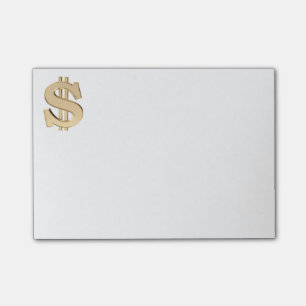 3D dollar sign Post-it Notes