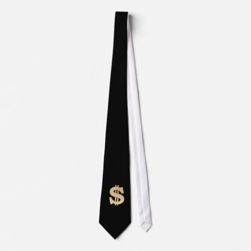 3D dollar sign Tie