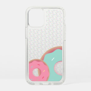 3D Donut Sprinkles Colorful Pink Speck iPhone 12 Mini Case